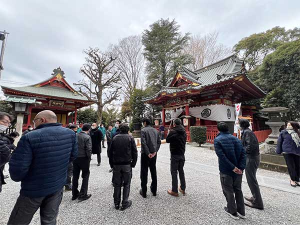2025年仕事始め_株式会社渋沢_建築_土地活用_ 金鑚神社