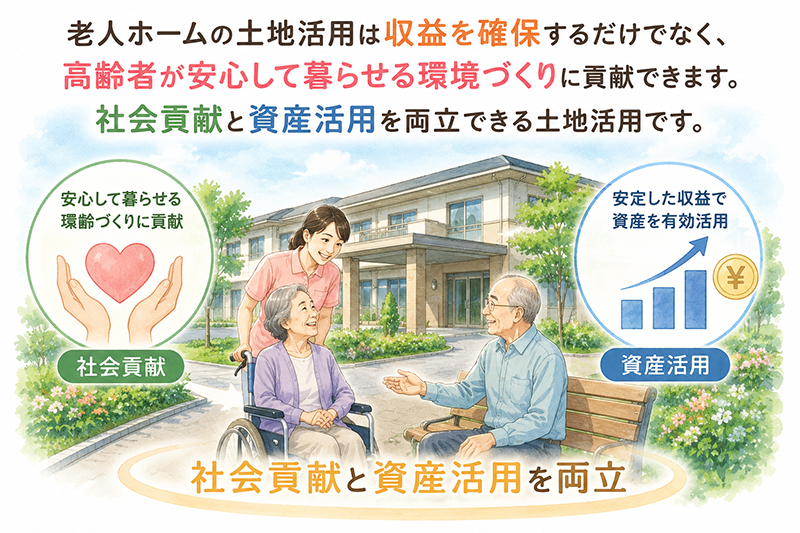 老人ホームの土地活用メリット
