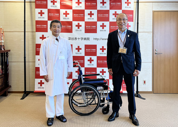 【深谷市】日本赤十字社 深谷赤十字病院へ『車いす』を9台寄贈しました-2026年7月