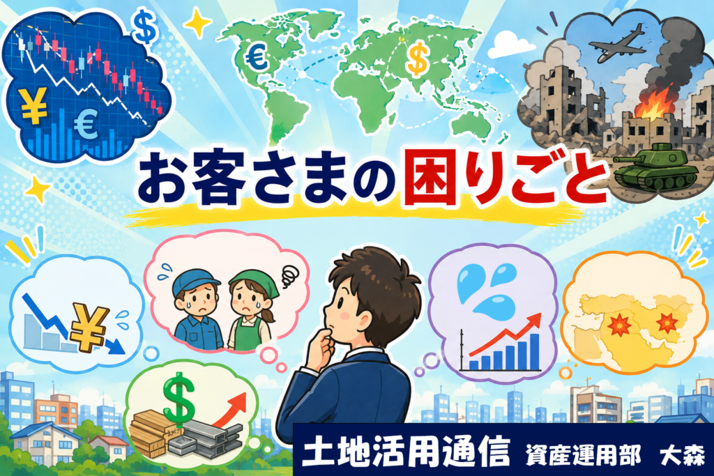 お客さまの困りごと ～不安な時代だからこそ、成功する土地活用とは？～★土地活用通信★